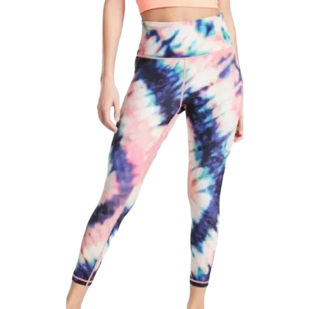 Athleta Elation Tie Dye 7/8 Length Stash Pocket High Waist Leggings Size 1X